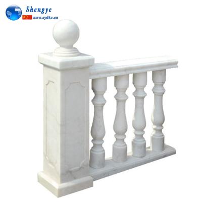 China Exquisite Details Kids Antique White Marble Balustrade Railings for sale