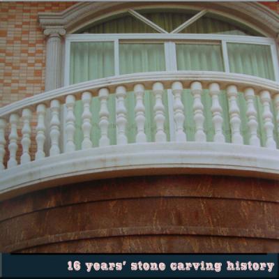 China Exquisite Details Marble Balcony Railing , Stone Railing for sale