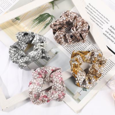 China New Wildness Style Creativity Hair Scrunchies Shapes Elastic Headband Snakeskin Hair Ties For Women And Girl Wholesale for sale