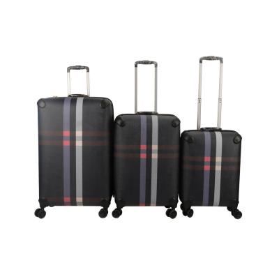 China Tourbon PU HOT MODE Spinner Luggage Moving Cart Sets 3 PCS SET for sale