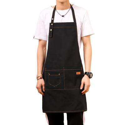 China Nail Tech Aprons Tourbon Home Bartender Gardening Apron With Custom Logo for sale