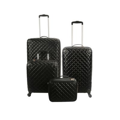 China Tourbon PU Suitcase Spinner Luggage Trolley Moving Sets for sale