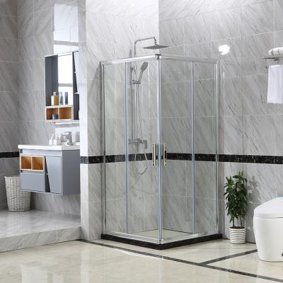 China Modern Framed Corner Entry Shower Sliding Enclosure for sale