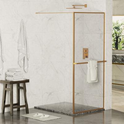 China Factory Modern Custom Tempered Glass Walk In Shower Enclosure for sale