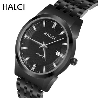 China HALEI Quality Waterproof Stylish Male Wrist Watch Unique Waterproof Quartz Watch For Men for sale