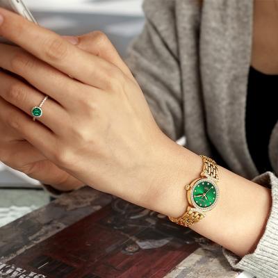 China Luxury custom watch alloy sapphire fashion quartz waterproof bling watches for women for sale