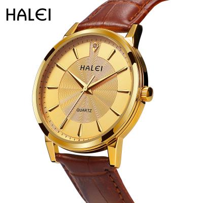 China HALEI waterproof lady watches 2021 design luxury fashion high quality quartz waterproof watches for woman for sale