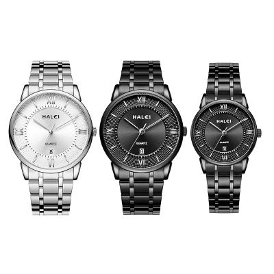 China Auto Date China Factory Provided Good Quality Multifunctional Stainless Steel Quartz Watch For Men for sale