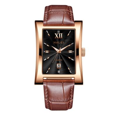 China ALLOY automatic watch top quality date sports wrist quartz simplicity leather watches for men for sale