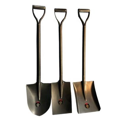 China Agriculture Shovel Nigeria Market Cream Shovel Steel Shovel And Black Color Handle for sale