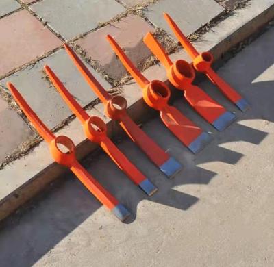 China Pickaxe p402 p406 p407 p410 Steel Oval Hole Dropped Pickaxe Forged Pickaxe Cultivating Gardening Tools Construction Tools for sale