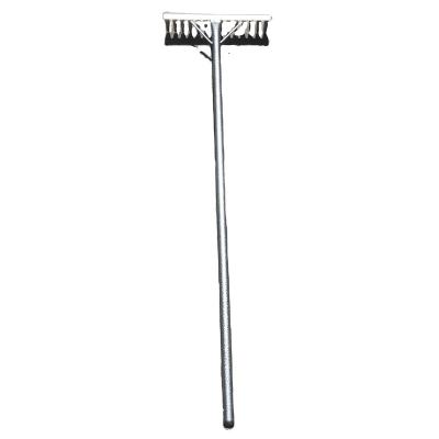 China Garden Rake Garden Tools Flat Rake With Steel Handle for sale