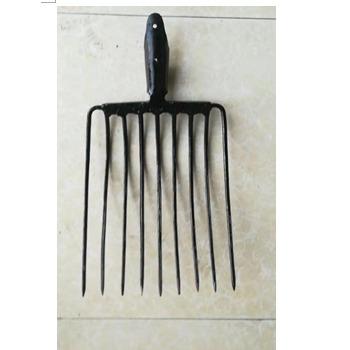 China High Carbon Steel 9 Tooth Fork Steel Agricultural Head, Garden Steel Fork Head for sale