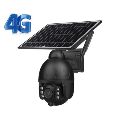 China NIGHT VISION HD 1080P 7.8W Solar Panel IP Camera IP CCTV 4G SIM Card Network PTZ Camera with Batteries for sale