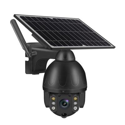 China Human Motion Tracking Hot Sales HD 1080P 4G PTZ Wireless Camera Outdoor Solar Security Camera for sale