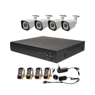 China Free shipping NIGHT VISION hd 5MP 2mp 4 full channel analog camera set cctv system 1080p bullet security cctv camera kits with dvr for sale