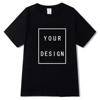 China Personality Logo Brand Top Tees Men's Diy Photo Girl Print T-shirt Women's Casual Cothes Short Sleeve Customized 100% Cotton Anti-pilling for sale