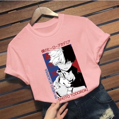 China Breathable Women Men Loose Short Sleeve Dabi Shorts Boku No Unisex Academia T-Shirt for sale