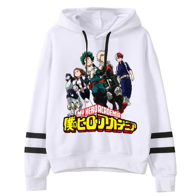 China Breathable My Academia Merch Hoodies Boku No Comfy Sweatshirts Sudadera Felpa Moletom Kapuzen Pullover Academia Sweatshirts Tops for sale