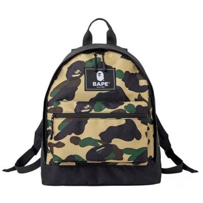 China High Quality Monkey Head Proof Water Bag Square BAPE Butterfly Camouflage Backpack Rubber Men And Women The Same Fashion Travel Bag for sale