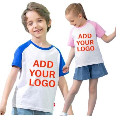 China Color Breathable Quilting T Shirt For Kids Boys Girl T Shirts Custom Logo for sale