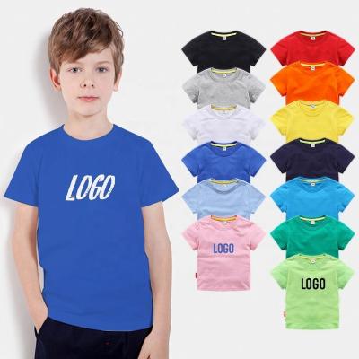 China 100% Cotton Casual Custom Boy's Kids T Shirts Sublimation Printing Shorts Sleeves Children Summer Kids T Shirt for sale