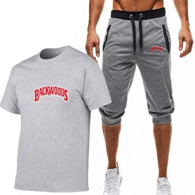 China Breathable Brand Backwoods Men Set T-Shirts Pants Tracksuit Sportswear Jogging Tracksuits Male Sweatsuit Two Piece Set for sale