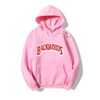 China New Anti-Wrinkle Backwoods Letters Print Hoody Streetwear Hooded Pullover Mens Womens Cotton Hoodies Sweatshirt 100% Custom Clothing for sale