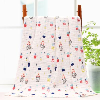 China Super Soft Custom Cotton Blanket Wrap Newborn Ribbed Baby Nursing 110*140cm/custom for sale