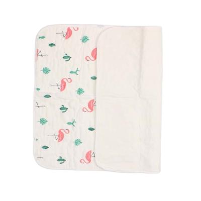 China Portable Cotton Diaper Changing Pad Washable Quilted Play Mats Baby Foldable Changing Mat for sale