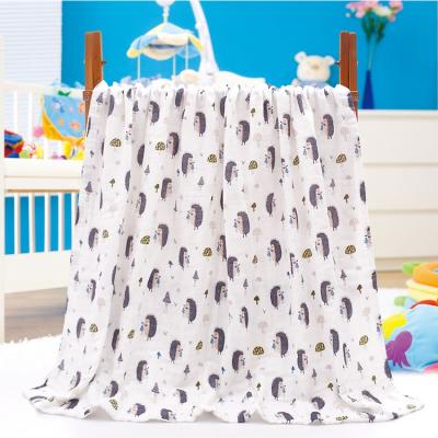 China 2022 Organic Cotton Baby Cotton Wrap Newborn Wrap Blanket 110*140cm/custom for sale