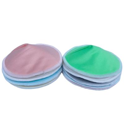 China Colorful ABSORBENT Bamboo Cotton Soft Nursing Pads Reusable Washable Nursing Pads for sale