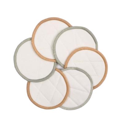 China Reusable Cotton Bamboo Face Make Up Remover Pads Washable Makeup Remover Pads Bamboo 8cm / Customizable for sale