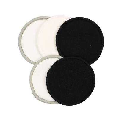 China Shiny Customizable Charcoal Reusable Microfiber Cloth Bamboo Fiber Makeup Remover Cotton Pads Private Label With Bamboo Box for sale