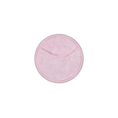 China Bamboo Velvet Makeup Remover Pads 12/16/18/20 Pack Bamboo Fiber Terry Fleece Private Label Cotton Reusable Makeup Remover Pads 8cm for sale