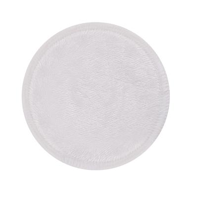 China Reusable Private Logo Fiber Makeup Washable Cleansing Microfiber Remover Bamboo Velvet Pads 8cm for sale