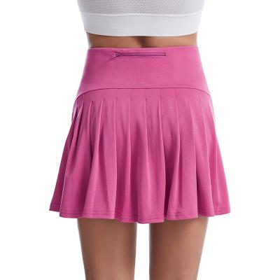 China With Pocket Fashion Women Sport Short Skirt Tennis Skirt Breathable Sport Pleated Skirt With Pocket for sale