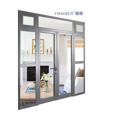 China Hot Selling Sound Insulation Glass Insulated Security Aluminum Folding Door For Home for sale