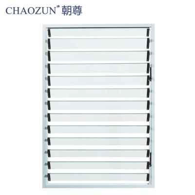 China Modern Aluminum Glass Inside Automatic Blind Shutters Awning for sale