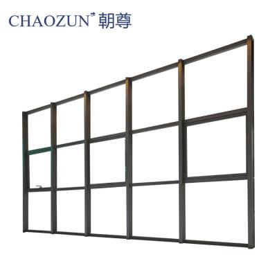 China Modern hot selling aluminum alloy the unit curtain wall window for hotel, villa, apartment for sale