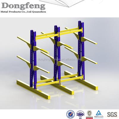 China Corrosion Protection Heavy Duty Warehouse Storage Cantilever Rack Metal Leg Rack for sale