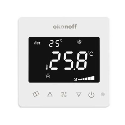 China G9-S-T fan speed RS485 touch screen modbus 2 touch screen modbus 2 air condition temperature fan coil FCU room programmable smart thermostat for sale