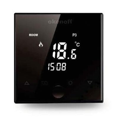 China Modern Under Floor Temperature Controller Water Heating Touch Screen Room Programmable Smart Thermostat for sale