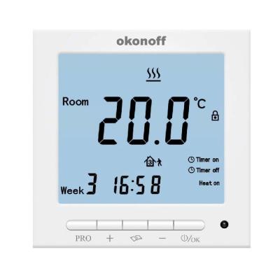 China S603PE 220V 16A Modern LCD Screen Electric Floor Heating Room Digital Smart Thermostat for sale