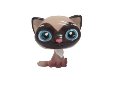 China Customized Lovely Plastic Cat Figures , Harmless PVC Small Plastic Cats for sale