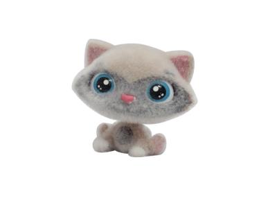 China Lightweight Cute Stuffed Animal Cat Toys Long Flocked With Comfortable Touch for sale