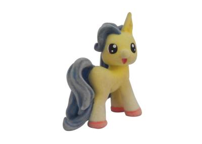 China Yellow Collectible Plastic Flocked My Little Pony Small For Childrens Gift for sale