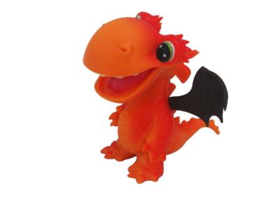 China Orange Funny Realistic Plastic Dinosaur Toys Hard Strong Wing For Kids Gift for sale