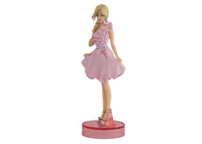 China Pink Dress Lovely Disney Plastic Figures Fashion Barbie Doll Toys For Girls for sale