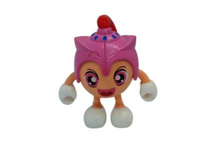 China Cute Plastic Little Cool Action Figures Pink Big Mouth Style For Home Decoration for sale